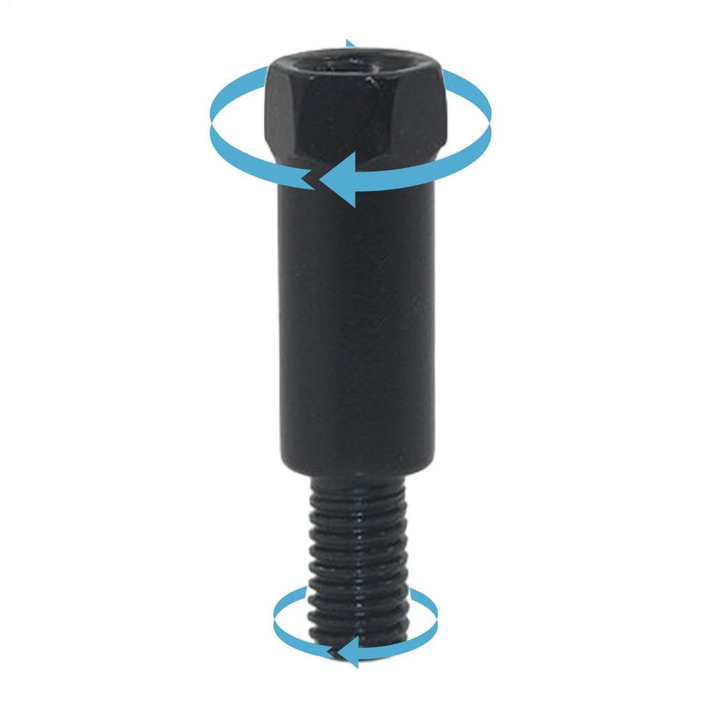 Motorcycle Mirror Screws, Adapter, Forward and Reverse Screw Conversion, 8 to 8 Positive 8,