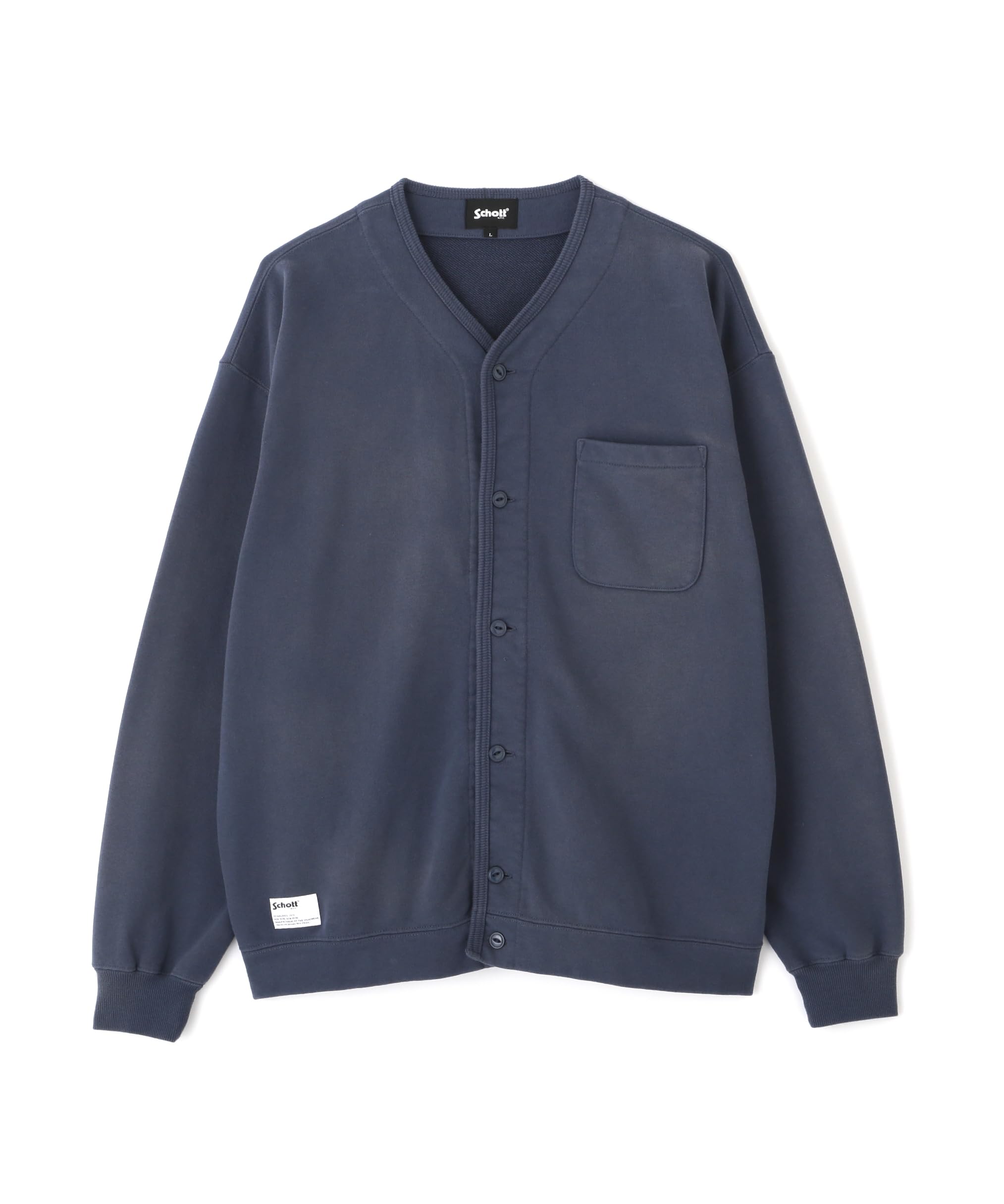 

Кардиган из флиса Schott FADE Мужской Размер S (120), Темно-синий, 782-4232005