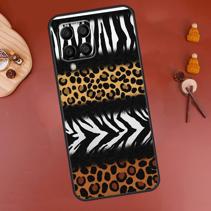 Tiger leopard print panther Case For Samsung Galaxy M52 M32 M22 M12 M13 M23 M33 M53 M14 M34 M54 M20 M30s M31s M51 Cover