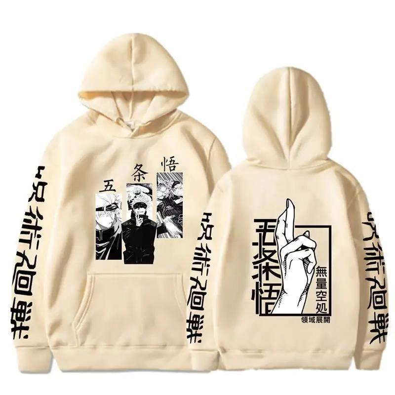Jujutsu Kaisen Anime Hoodie Gojo Satoru Print Kapuzenpullover