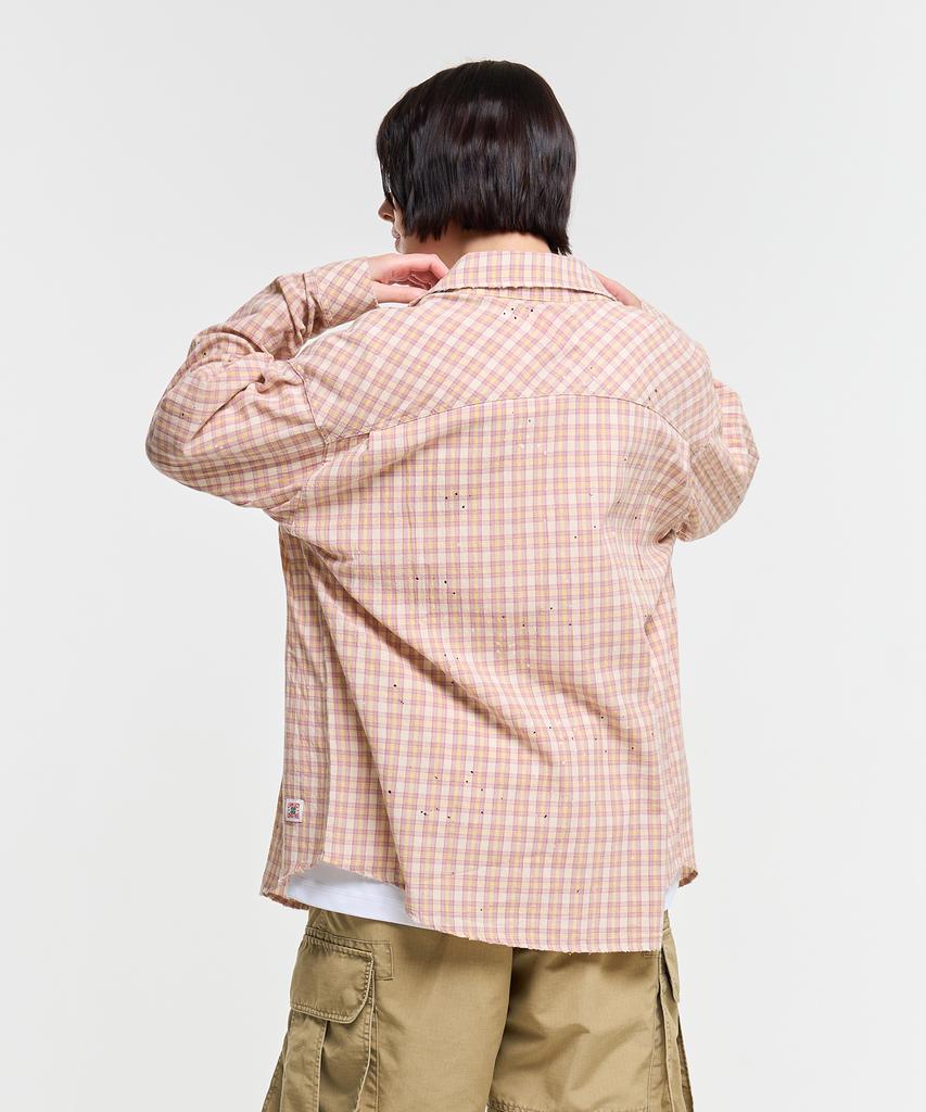 AECA Painted Check Shirt-Pink