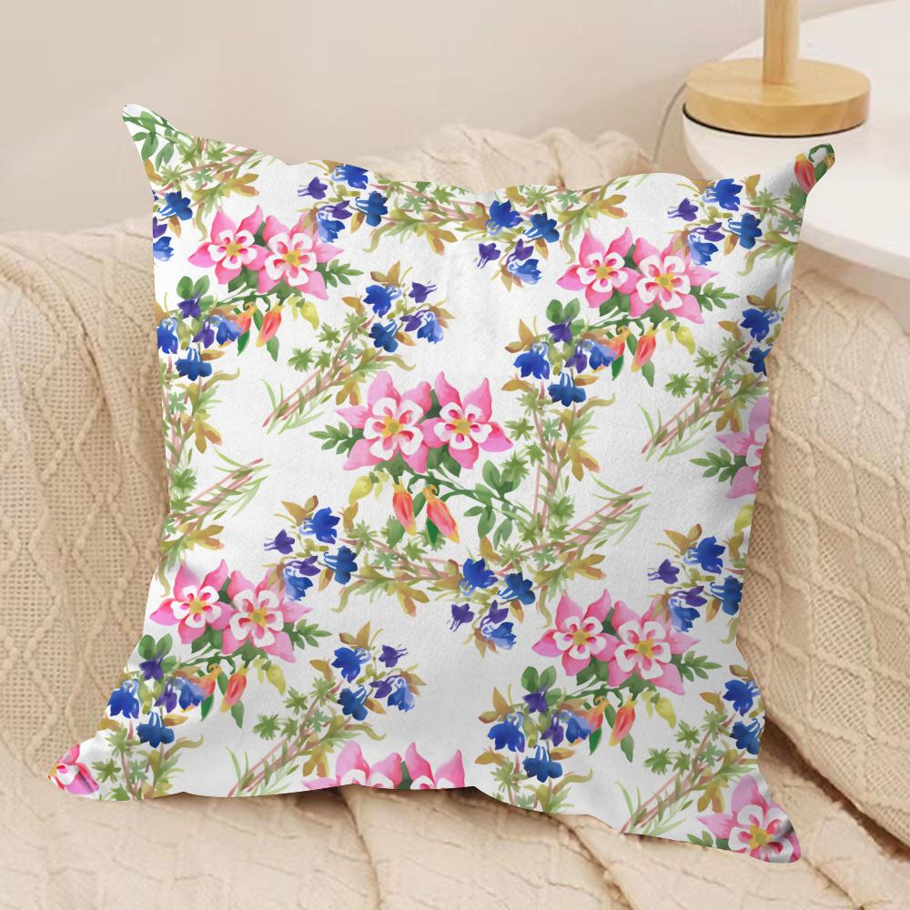minimalist floral Art Cushion Cover Soft Plush Fabric DoubleSided Printed Cushion Covers for All Seasons Modern HomeDecor Gift