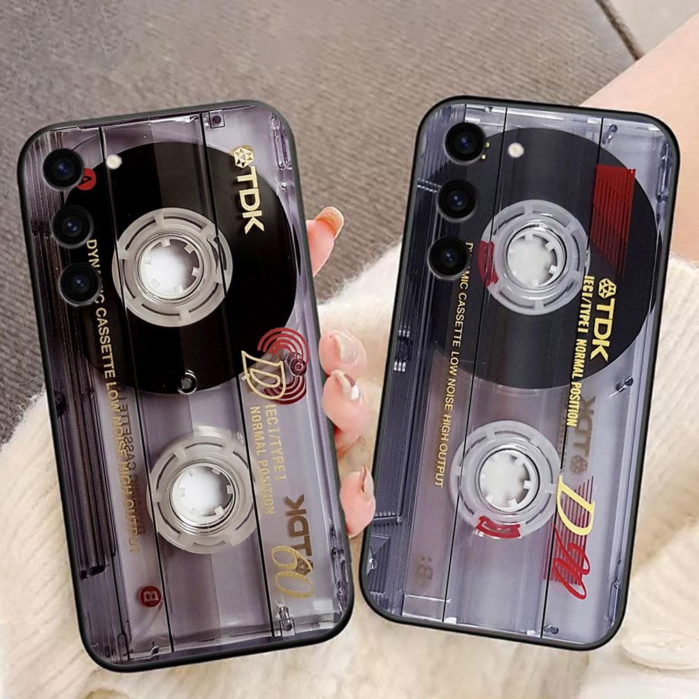 Retro Etui na Telefon z Kasetą Magnetofonową Dla Samsung Galaxy S26 S25 EDGE S24 S23 S22 S21 S20 FE S10 Ultra PLUS LITE Etui DIY