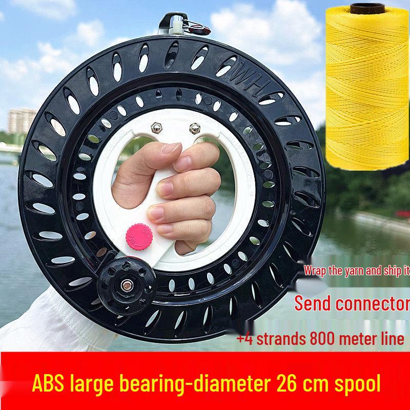 ABS Large Bearing Boat Fishing Hand-Cranked Kite Reel & Spool Winder