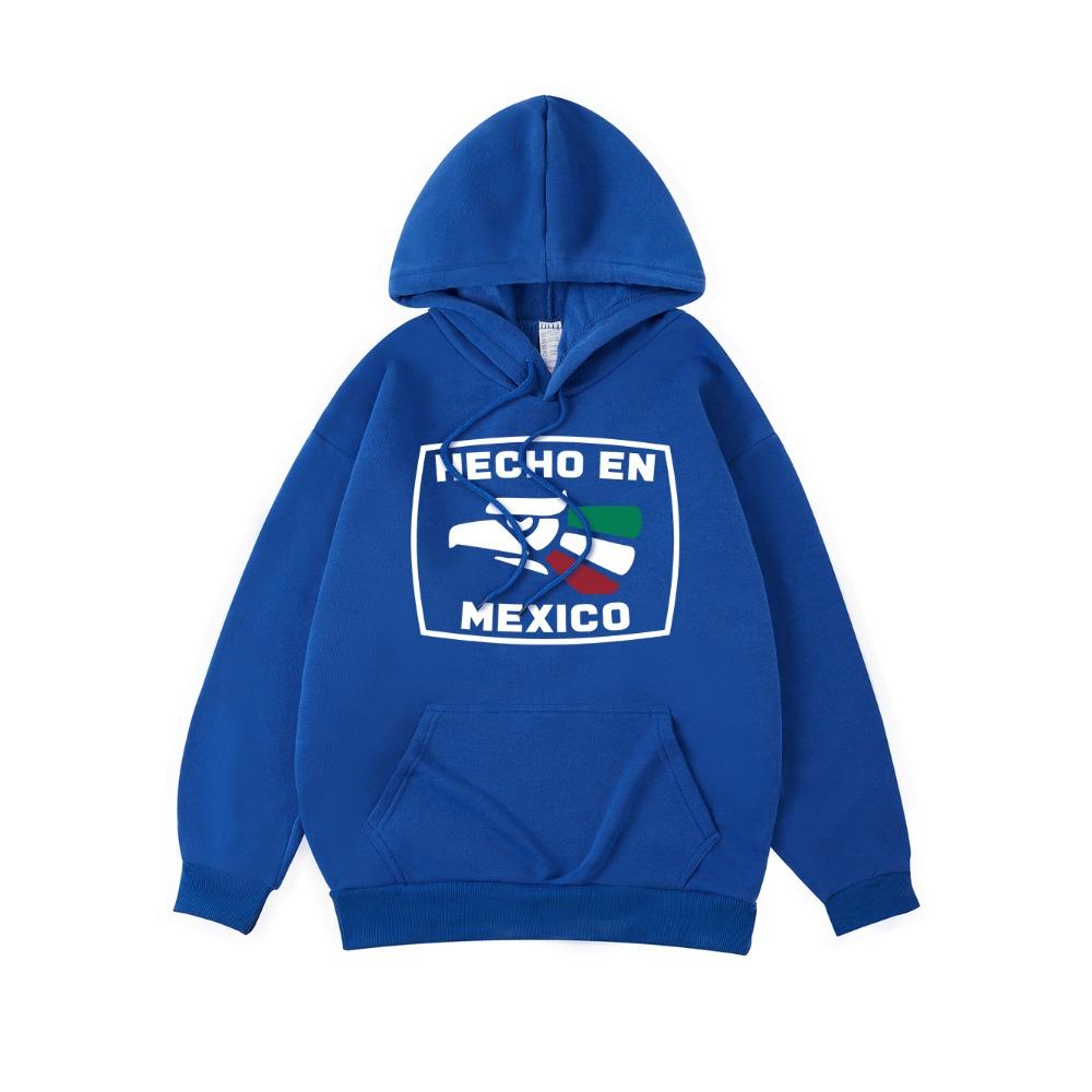 Hecho En Mexico Printing Hoodies Womens Comfortable Soft Hooded Street Loose Sweatshirt Winter Womans Sportswear