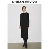 UR 2026 Autumn Asymmetric Tie-Waist Dress