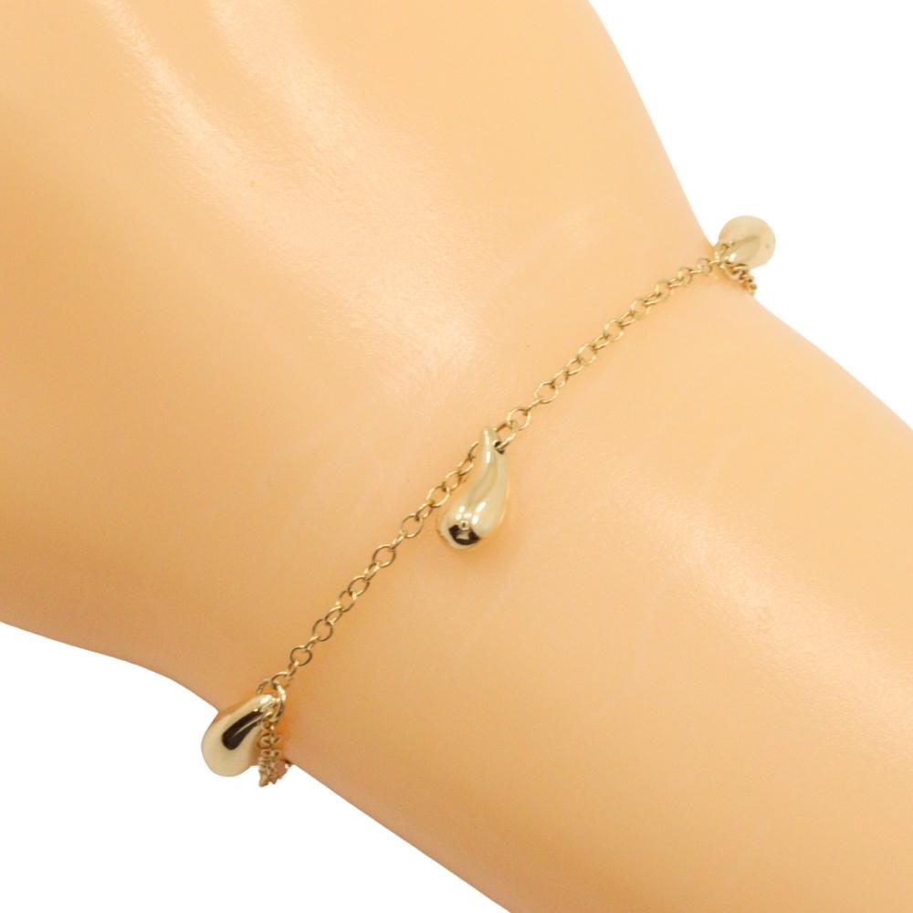 

TIFFANY&Co. Teardrop 5P Bracelet Elsa Peretti K18 yellow gold 8.3g Women Used