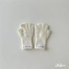 -Year-old children's gloves winter warm dew finger gloves wool five fingers students solid color half fingers