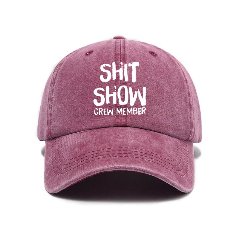Trendy Versatile Hip Hop Letter Printing Washed Old Soft Top Sunshade Baseball Cap Unisex Baseball Cap
