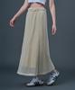 Sitipabjeu [Cp] Net Layered See-Through Banding Long Skirt [Ivory] Kcl.