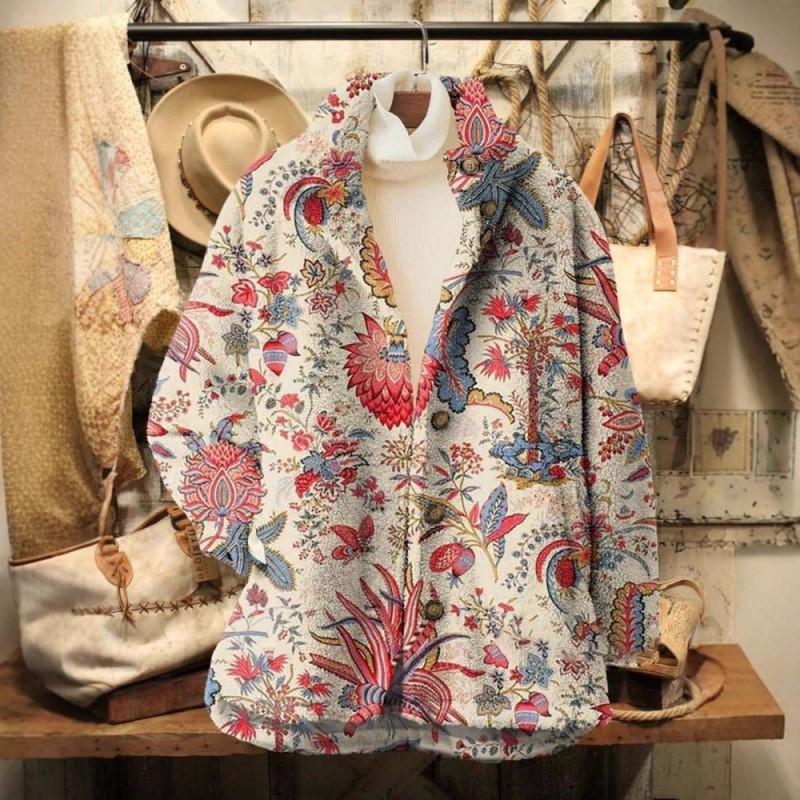 Womens Stand-Up Collar Fleece Sweatshirt With 3D Digital Floral Print Casual Long Sleeve Top Fall 2025