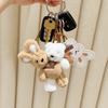 Hugging Design Creative Keychain Kawaii Style Plush Keychain Cute Plush Toy  Children Gits