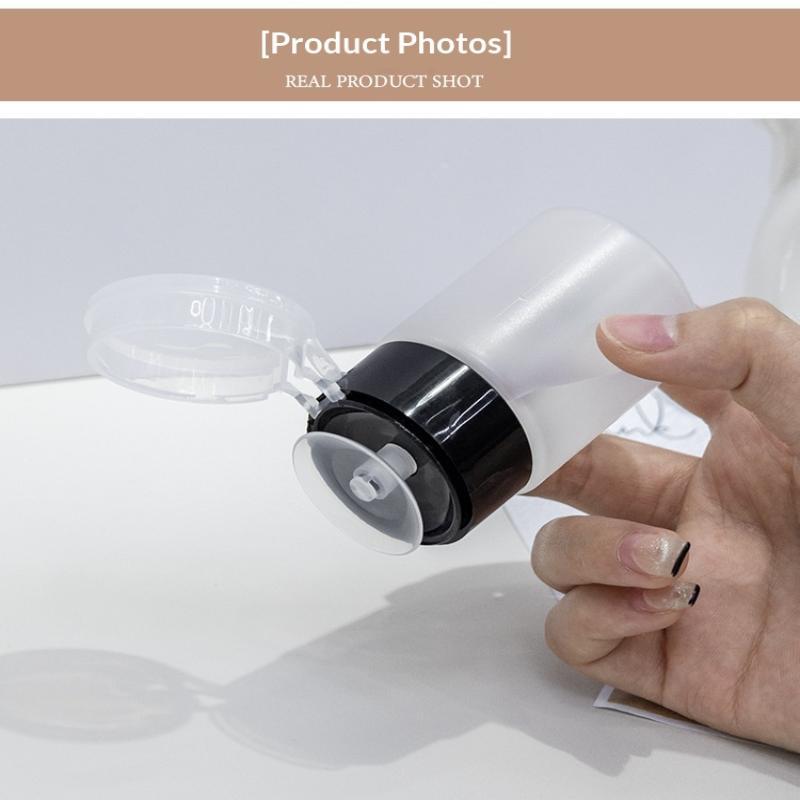 Nail Art Press Pump Bottle Leakproof Design Easy Press Dispensing For Home Diy Nail Care Salon Use