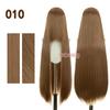 Bubuwig Synthetic Hair 100cm Long Straight Pure Color Cosplay Wigs Over 100 Colors Black White Red Blue Brown Wig Heat Resistant
