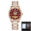 ORKINA Green Lady Automatic Mechanical Watch Luxury Brand Women Wristwatch Fashion Skeleton Clock Senhoras Assistir Reloj Mujer