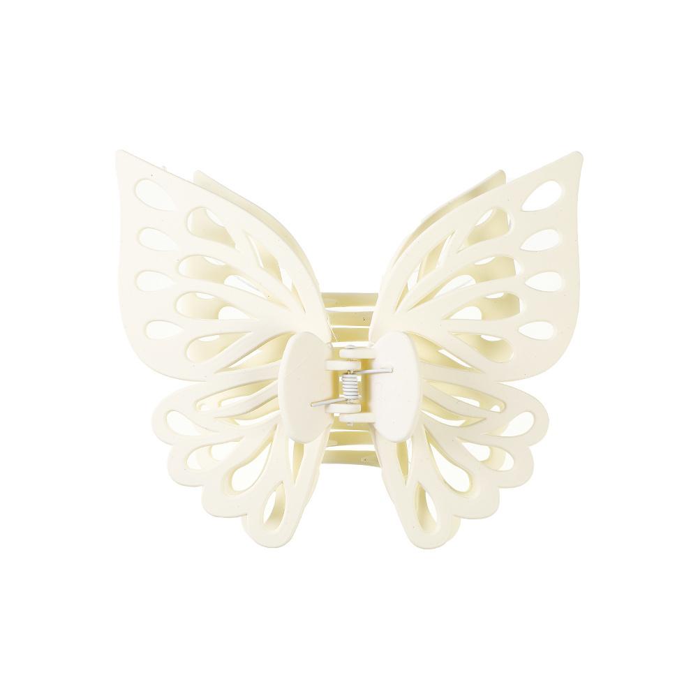 1pc Large Hollow Out Butterfly Hair Clip Elegant Bohemian Matte Hairpin with Intricate Cut-Out Design Secure Clip for Women Updos Parties Weddings