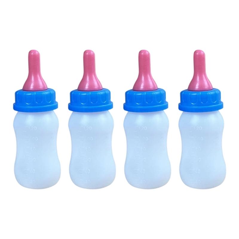 4PCS Baby Animal Feeding Bottle With Ergonomic Designs For Newborns Pet Lamb Piglets Comfortable Grip Milk Bottles