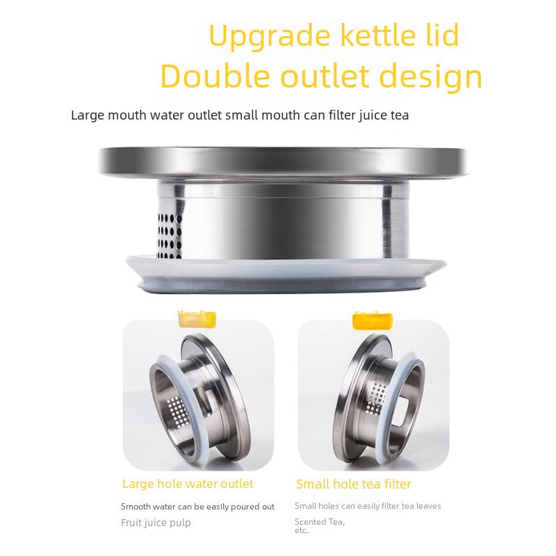 High-Temperature Resistant Glass Cold Water Kettle Set with Borosilicate Cups, Large Capacity, for Home Use