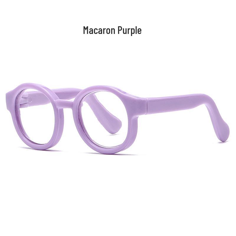 Labubu Cotton Doll with Sunglasses - 10cm Figurine Accessory, Multi-Color Glasses, Round Mirror for Small Dolls.