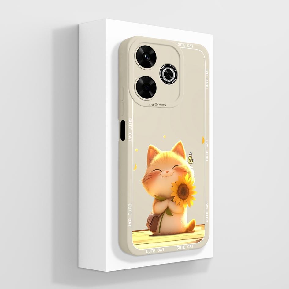 Pentru Redmi 12 13 14 13C 13R 14C 14R 4G 5G Huse Huse Flori cool Estetică Fluture Protecție pentru cameră Silicon lichid moale Potrivit pentru bara de protecție Redmi