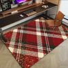 1PC Plaid Gold Extra Large Non Slip Floor Carpet, Office, Family, Studio   Large Area Rug Indoor Rugs, Bold Statement Piece