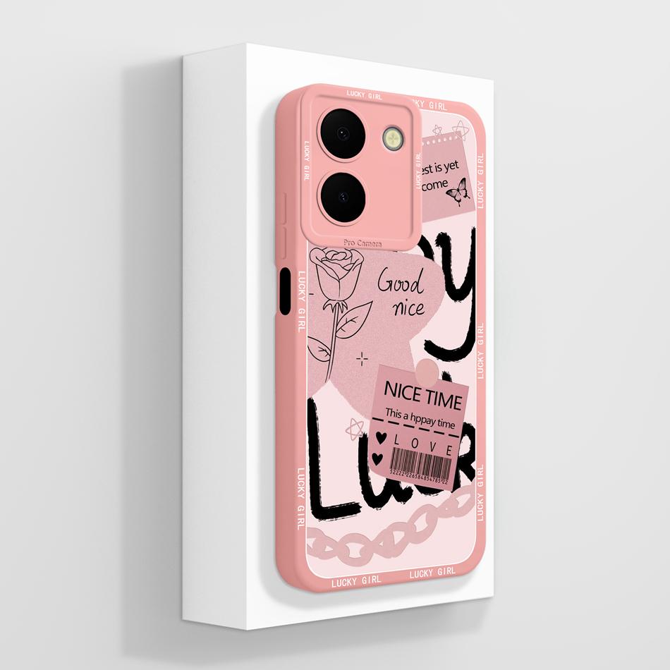 For Vivo Y36 4G 5G Phone Case Cute Panda Full Protection Back Cover Protectors For Vivo Y 36 Global Soft Liquid Silicone Bumper
