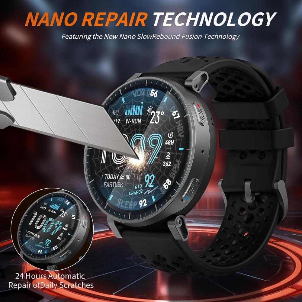 1-5pcs Flexible PMMA Composite Film for Amazfit Active Max 3D Curved Screen Protector Ultra-HD Full Coverage Protective Films