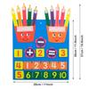 Kids Montessori Toys Felt Board Finger Numbers Counting Toy Learn Calculate Math Toy for Kids Kindergarten Learning Activities