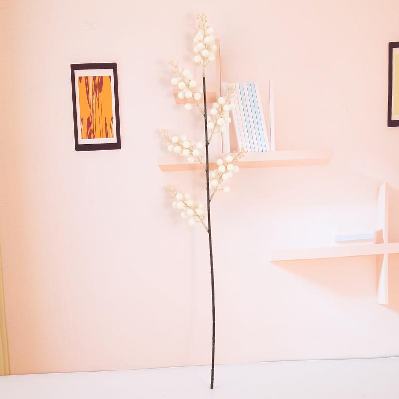 Faux Berry Christmas Flower Ornament With Sparkling Glitter Holiday Decor Home