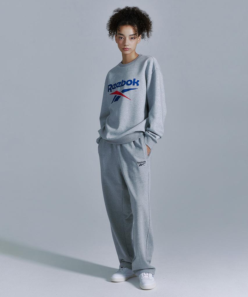 REEBOK Loose Fit Straight Sweatpants - Grey