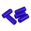 X AUTOHAUX 5pcs 4mm 0.16" Silicone Hose Cap Intake Vacuum Hose Tube End Plug Car Blue