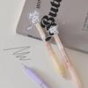 1/4 Stück Niedliche Katze mit wedelndem Schwanz Gelstift Cartoon Automatischer Stift Schwarz Kawaii Neutraler Stift Studien-Schreibwaren Schulbedarf Geschenke