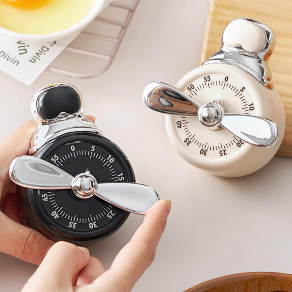 Magnetic Kitchen Timer No Batteries Required Countdown Clock Manual Countdown Timer with Loud Alarm for Cooking Baking Home