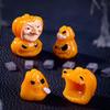 7Pcs Halloween 3d Pumpkin Ghost Furnitures Fairy Garden Crafts Diy Accessories Doll House Decor Micro Landscape Ornament