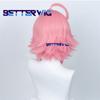 Professionell Spel Ensemble Stars ES Cosplay Peruk Tori Himemiya Cosply Peruk Tori Himemiya 42cm Kort Rosa Värmebeständig Hårperuk + Peruknät