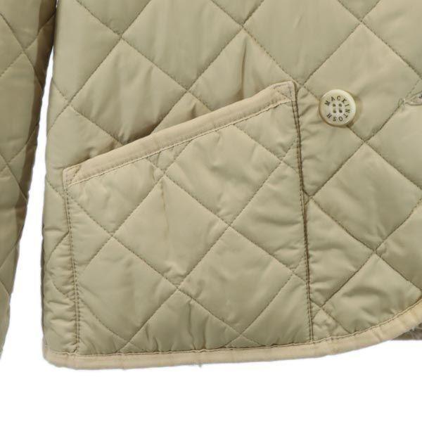 Mackintosh Made In the UK Quilted Jacket 34 Beige Back Bore Women Used