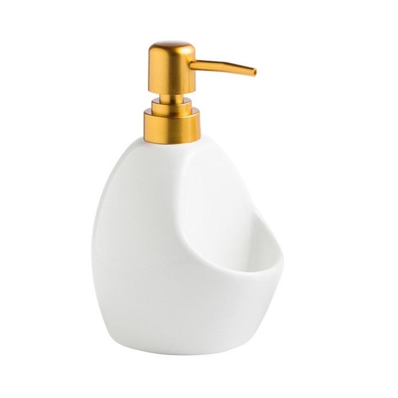 Piccolo Dispenser di Sapone Liquido, Contenitore Liquido in Ceramica Portatile per Viaggi, Igiene, Attività all'Aperto