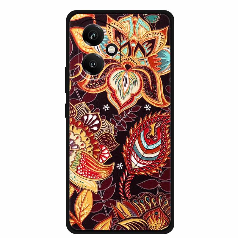 For Honor 400 5G Case 3D Flowers Emboss Soft Silicone Phone Case For Honor 400 Back Cover Bumper Funda Protective New Shell Bag