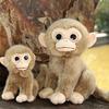 Super Soft Plush Monkey Doll Adorable Design with Big Eyes Long-tailed Decorative Deform-resistant Stuffed Toy