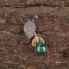 Malachite Stone 925 Sterling Silver Mother Gift Anniversary Heart Chakra Pendant PP-55-34