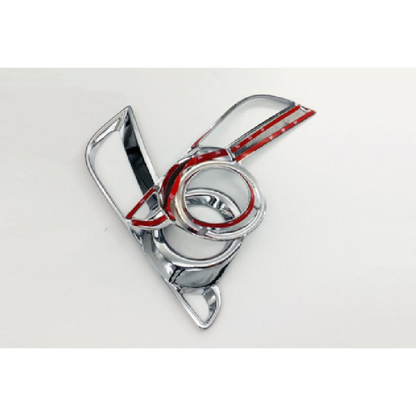 Chrome Front Fog Light Frame Lid Cover Trim For 2017- Toyota Highlander 2pcs