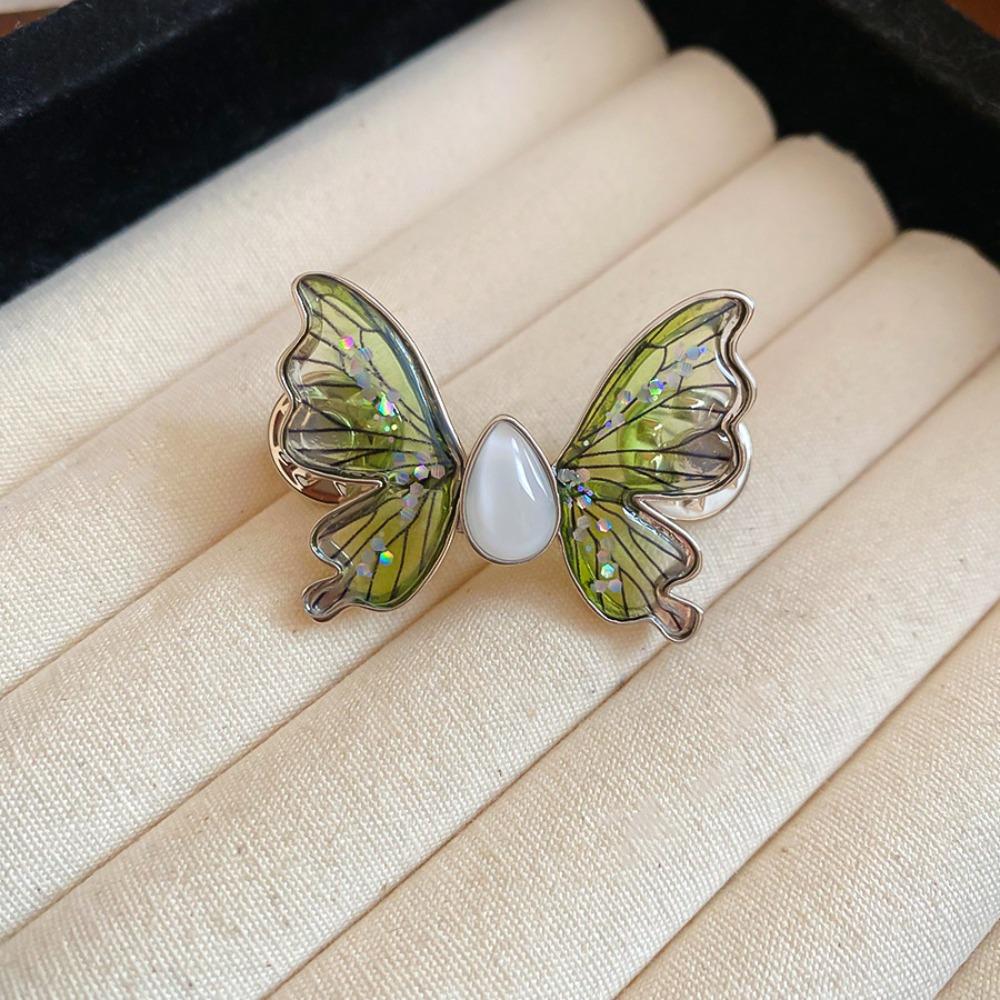 

Поясная пряжка Пуговица для брюк-бабочек Утягиватель одежды Брошь-бабочка Аксессуары для талии зелёный