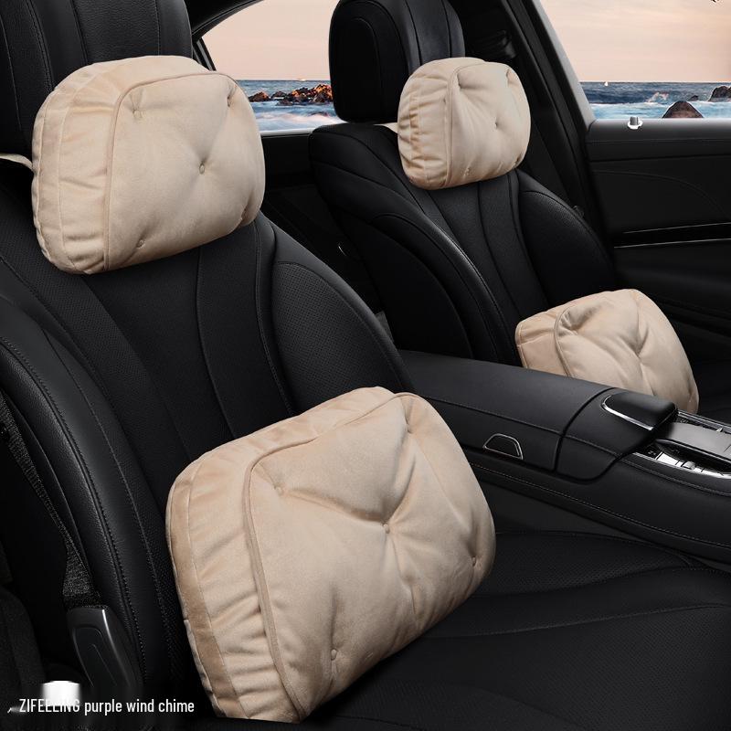 Purple Wind Chime Headrest & Lumbar Support Pillow for BMW 5 Series 530Le Zotye T300/T600