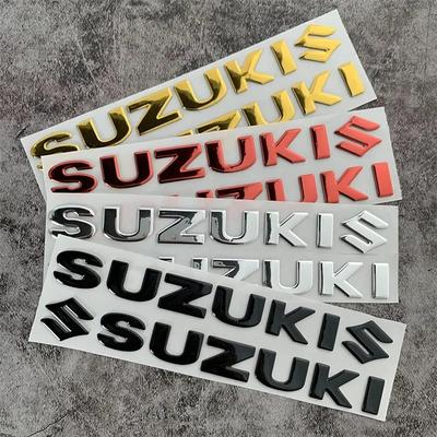 2pcs/set New Motorcycle Sticker 3D PVC for Sticker 3D Tank Decal S Logo Gold Emblem Waterproof Decor