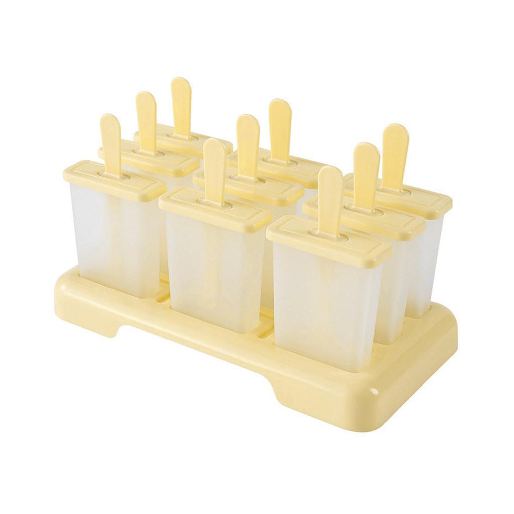Ice Cream Molds Popsicle Maker 6 Cavity Silicone Ice Pop Freezer Tray with Lids and Sticks for Homemade Frozen Treats