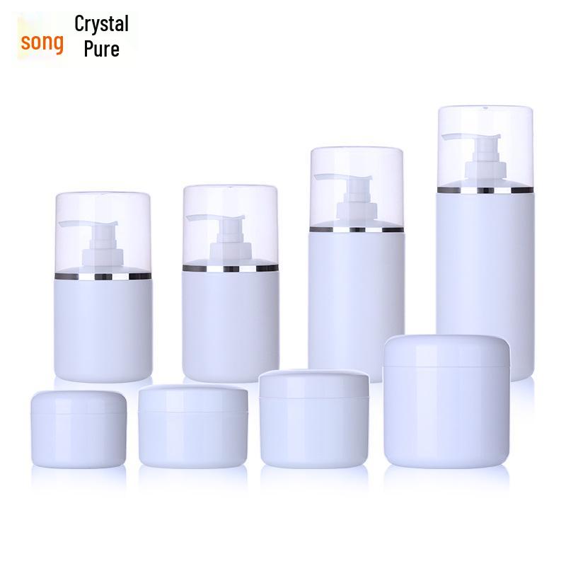 In-Stock Institutional 250ml-500ml Pump Bottle: Shampoo & Conditioner Cylindrical Container 250ml bottle + pump + cover