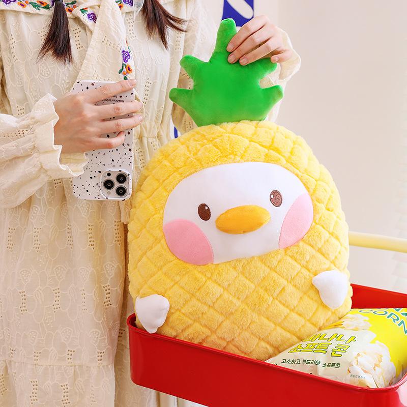 Cartoon Fruit Pineapple Plush Toy Animal Sofa Throw Pillow Cushion Nap By Pillow Girl Birthday Gift Decoration