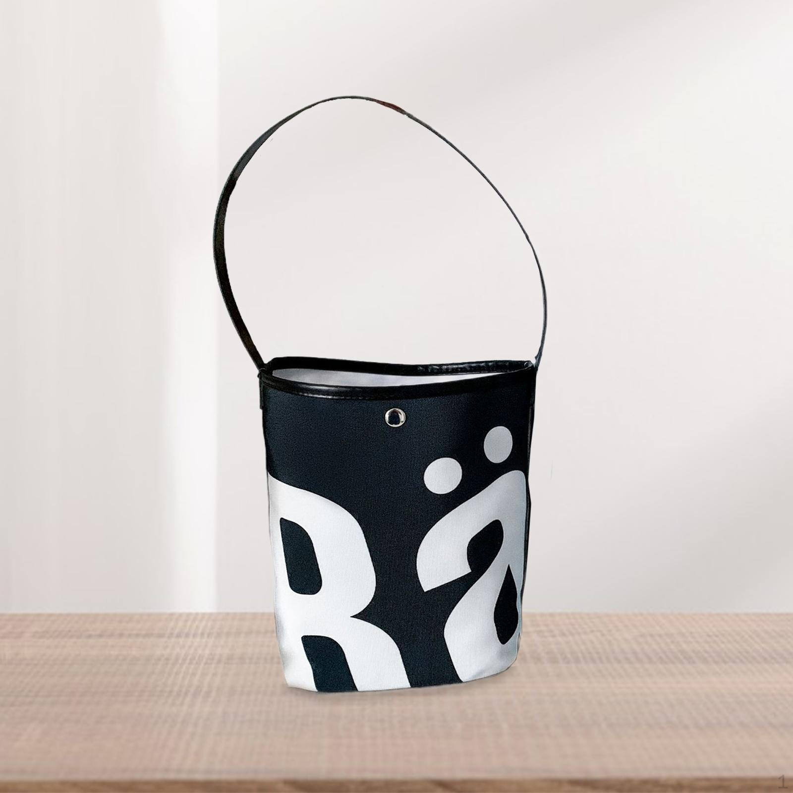 

Женская сумка-ведро, сумка-хобо, сумка-тоут для покупок на открытом воздухе чёрный