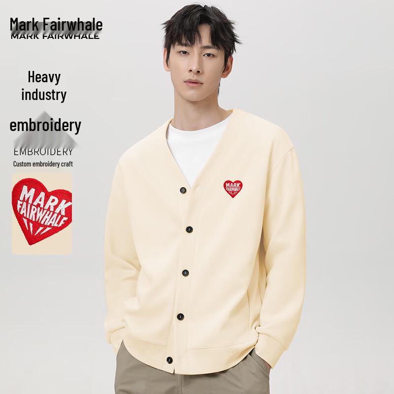 

Mark Fairwhale Men s Embroidered V-Neck Cardigan Jacket 3XL