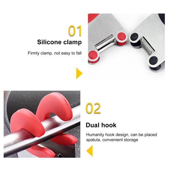 Pinzas para utensilios de cocina, de acero inoxidable, de silicona, antideslizantes, resistentes al calor, para el hogar y el restaurante.